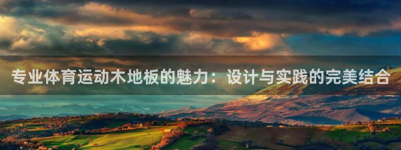 劲爆体育英超直播：专业体育运动木地板的魅力：设计与实践的完美结合